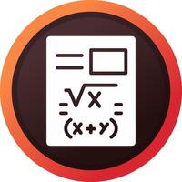 Mathe kreatives Icon-Design vektor