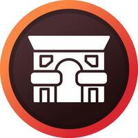 Arc de Triomphe kreatives Icon-Design vektor