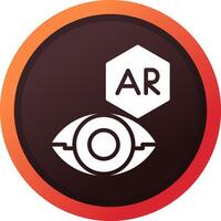 ar Kontakt Linse kreativ Symbol Design vektor