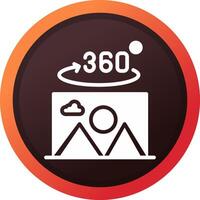 360 Grad Foto kreativ Symbol Design vektor