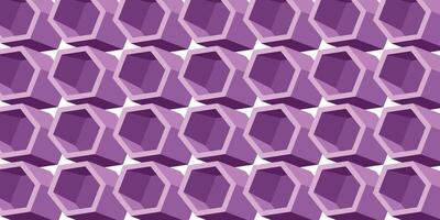 geometrisch sechseckig Muster lila Vektor zum Hintergrund Design.