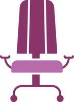 Sessel Glyphe zwei Farbe Symbol vektor
