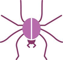 Spinne Glyphe zwei Farbe Symbol vektor