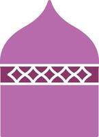 islamic arkitektur glyf två Färg ikon vektor
