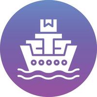 weltweites Schiffsboot-Vektorsymbol vektor