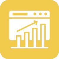 Webseite Bar Graph Vektor Symbol