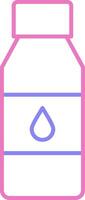 flaska linjär två Färg ikon vektor