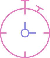 kronometer linjär två Färg ikon vektor