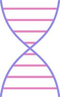 DNA linear zwei Farbe Symbol vektor