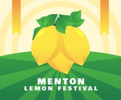Awesome Menton France Citron Festival Vectors