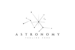 astrologi astronomi astro tecken symbol abstrakt logotyp esoterisk vetenskap kosmisk mode bricka varumärke identitet vektor