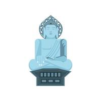 Buddha im Lotussitz vektor