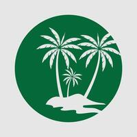 Vektor Illustration Palme Baum Logo