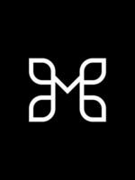 m-Monogramm-Logo vektor