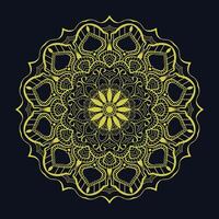 islamisch Mandala Linie Kunst arabisch Stil Design mit dunkel Stimmung vektor