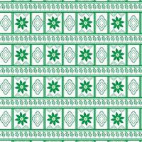 stam- traditionell tyg batik etnisk av ikat blommig sömlös mönster av grön löv vår blomma vektor design på en vit bakgrund