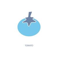 Tomate Konzept Linie Symbol. einfach Element Illustration. Tomate Konzept Gliederung Symbol Design. vektor