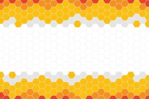 kreativ Orange Hexagon gestalten abstrakt Hintergrund Vektor