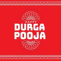 indisch Stil Durga pooja Festival Karte vektor