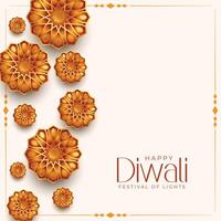 dekorativ glücklich Diwali Festival Design Hintergrund vektor