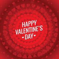 abstrakt glücklich Valentinsgrüße Tag rot Herzen Hintergrund Design Illustration vektor
