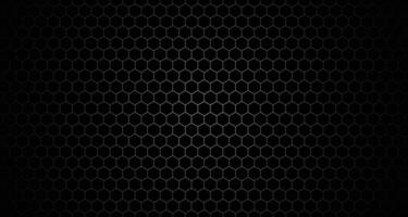 svart hexagonal rutnät linje mönster för djärv och industriell tapet vektor
