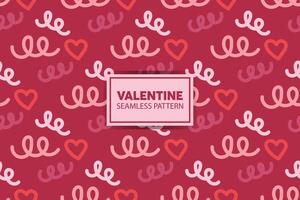 Hintergrund von Herzen mit süß Ornament, im glatt rot Farben oder Rosa Farben. Valentinstag Tag. vektor