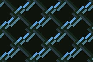 geometrisch nahtlos Muster Hintergrund mit schwarz und Blau Farbe vektor