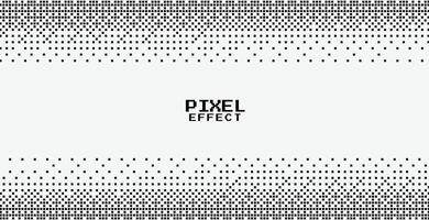 abstrakt pixelig Gitter Banner mit geometrisch Mosaik Muster vektor