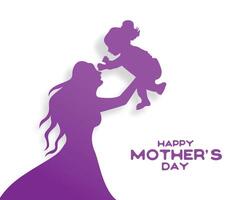 elegant glücklich Mütter Tag Hintergrund senden Liebe Botschaft zu Beste Mama vektor