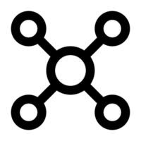 förbindelse ikon för webb, app, uiux, infografik, etc vektor