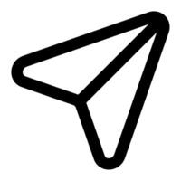Papier Flugzeug Symbol zum Netz, Anwendung, uiux, Infografik, usw vektor