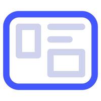 bulletin ikon för webb, app, uiux, infografik, etc vektor