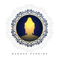 schön Buddha Purnima festlich Hintergrund zum Anbetung und Hingabe vektor