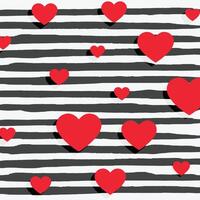 schön Herzen Hintergrund zum Valentinsgrüße Tag Design Illustration vektor