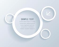 elegant företag mall med vit cirkel design och text Plats vektor