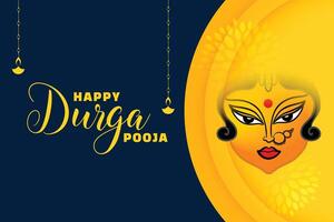 Durga pooja navratri Festival Hintergrund vektor