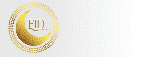 schön eid al adha Banner Verbreitung Freude mit golden Mond Design vektor