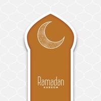 ramadan kareem islamic stil eid måne bakgrund vektor