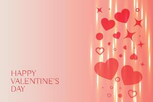 schön glücklich Valentinsgrüße Tag Herzen Hintergrund vektor
