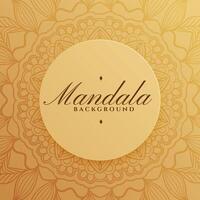 elegant Mandala Muster Hintergrund im indisch Stil vektor