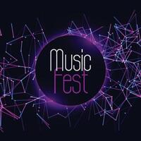EDM dj musikalisk festival händelse omslag mall vektor