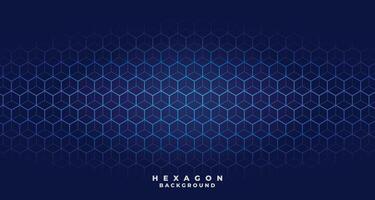 blå tech hexagonal mönster bakgrund design vektor