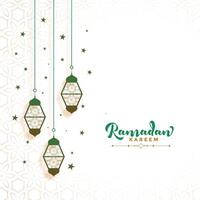 ramadan kareem dekoratives kartendesign vektor