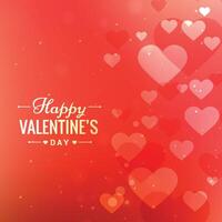 abstrakt glücklich Valentinsgrüße Tag Herzen Hintergrund Design Illustration vektor