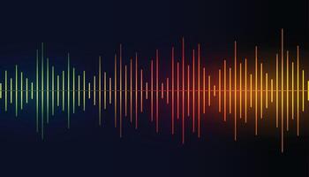 ljud frekvens equalizer färgglad bakgrund vektor