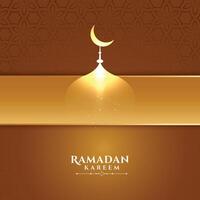 elegant Ramadan kareem kreativ Hintergrund Design vektor