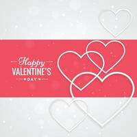 Lycklig röd valentines dag hjärtan bakgrund abstrakt design illustration vektor