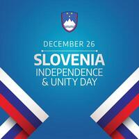 slovenien dag av enhet. design mall för oberoende. fira de nationens resa med en vibrerande och effektfull grafisk element. vektor