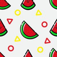 Wassermelone Muster, Frucht Muster Vektor, Design Muster Wassermelone vektor